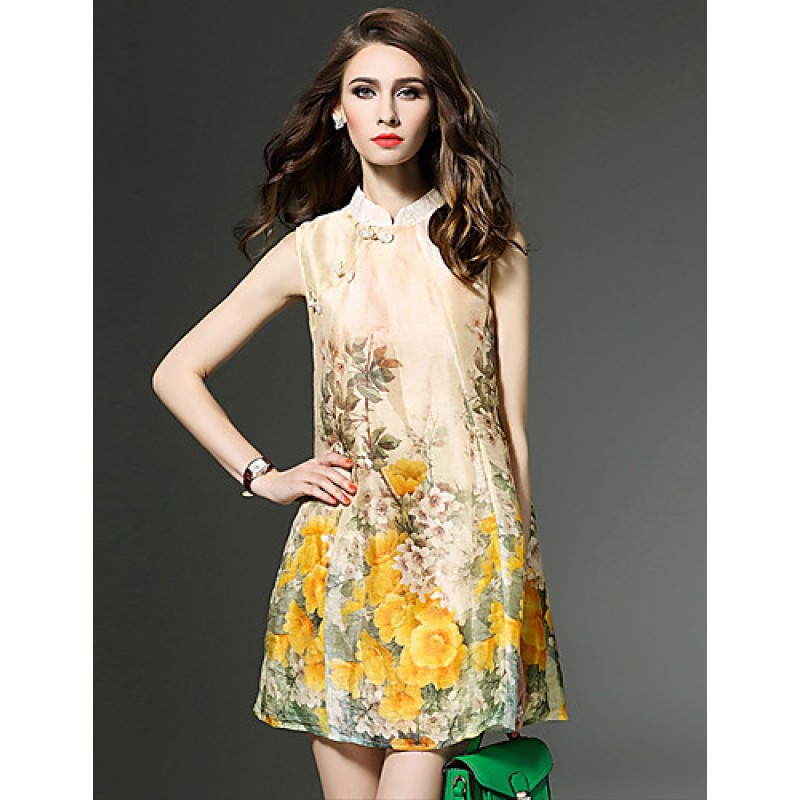 ACGCUL Women's Vintage Floral A Line / Loose Dress...