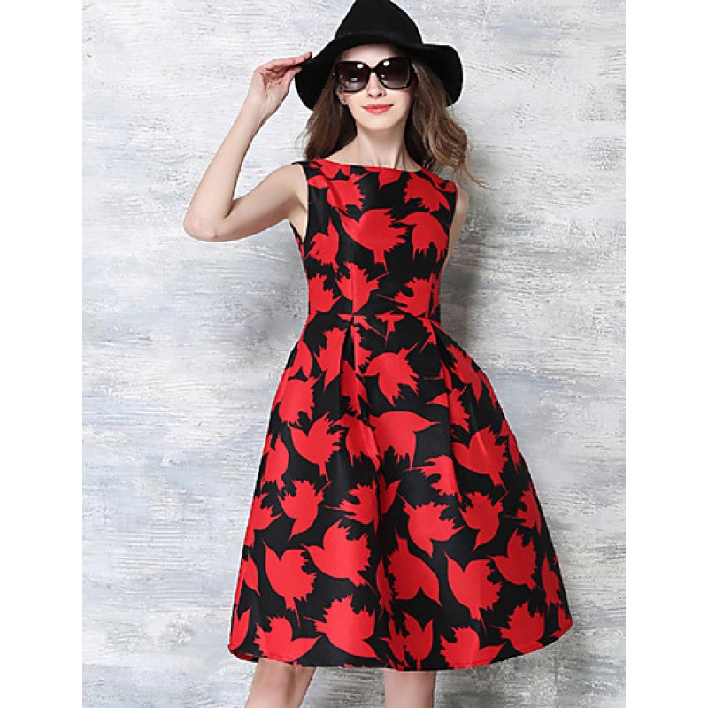 ACGCUL  Women's Vintage Going out / Party/ Sophisticated Swing Pin up Dress