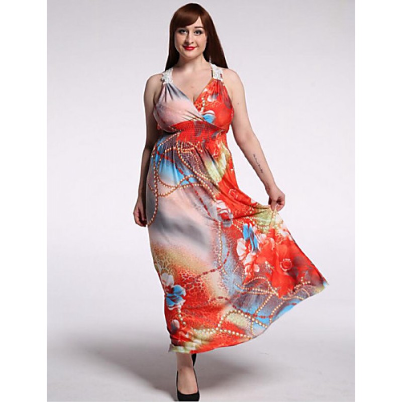 ACGCUL Women's Beach / Plus Size Boho Dress,Floral...