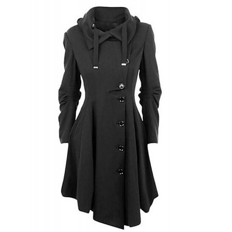 ACGCUL Women's Casual/Daily Coat,Solid Shirt Colla...