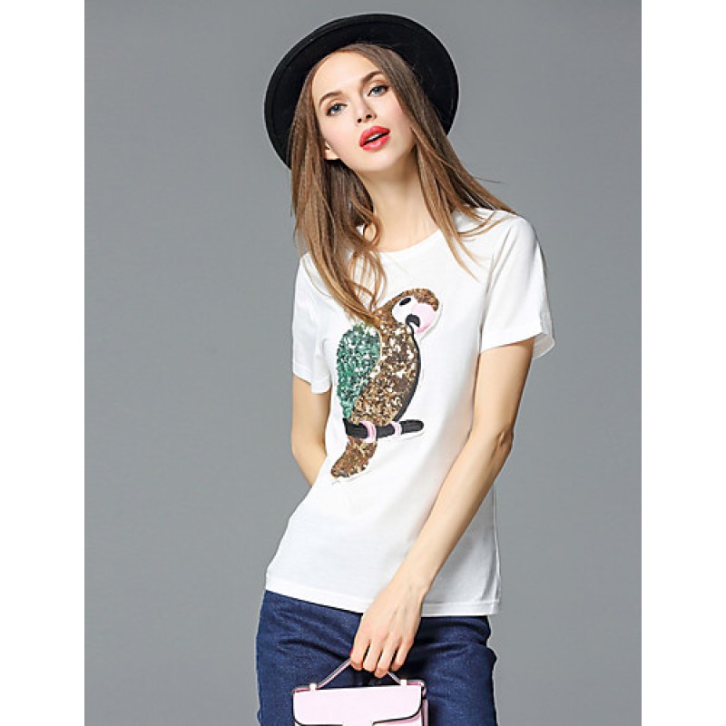 ACGCUL  Women's Casual/Daily Simple Summer T-shirt...